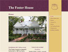 Tablet Screenshot of foster-house.com